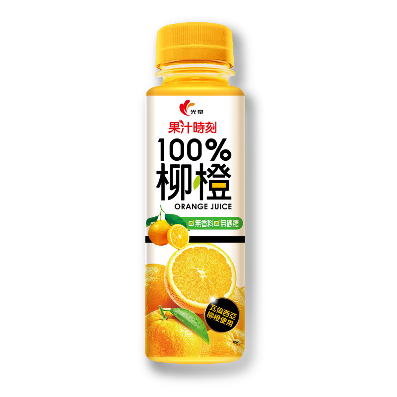 光泉果汁時刻100鮮摘柳橙汁, , large