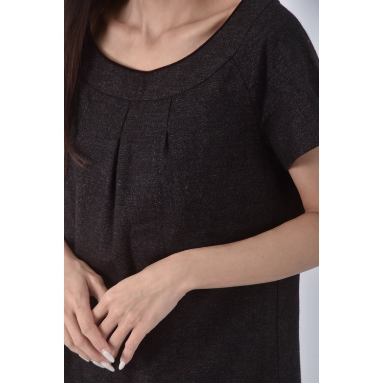 (M) joan短袖黑色洋裝二手衣, , large