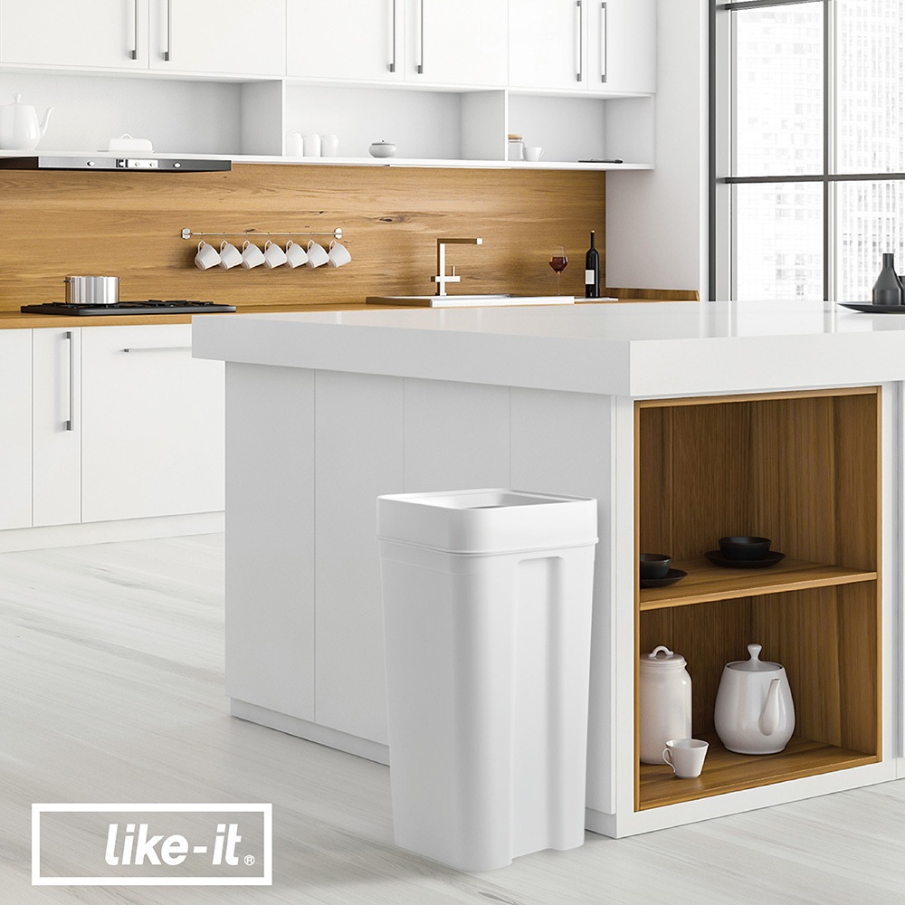 【this-this】日本Like-it｜Seals 簡約開口式垃圾桶 45L, , large