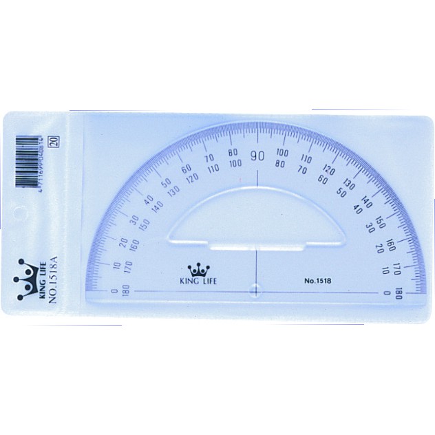徠福 Life 半圓分度器(NO.1518A)規格:15cm