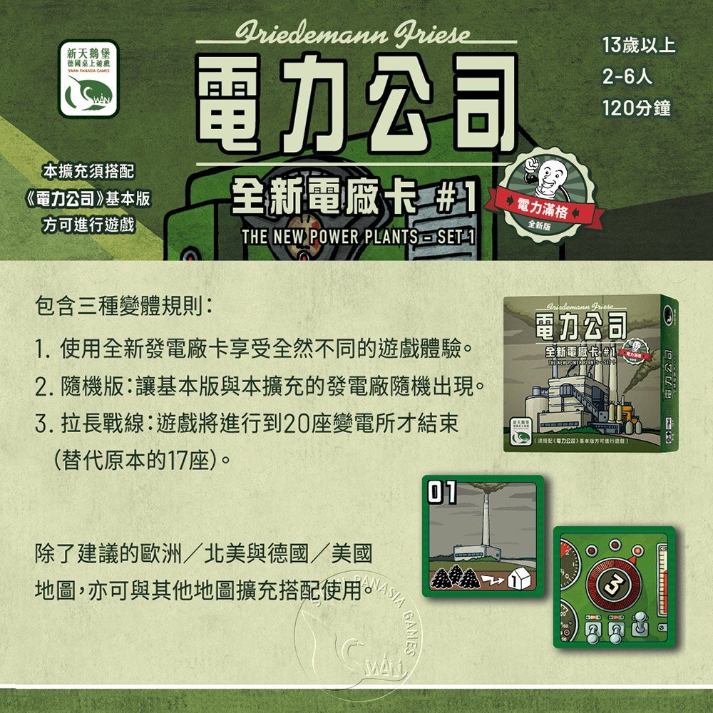 Power Grid Recharged: The New Power Plants - Set 1, , large