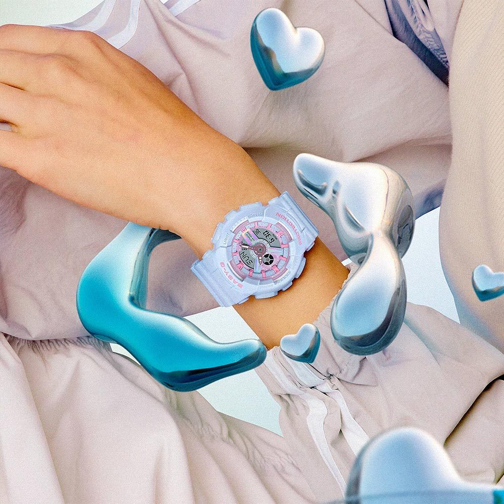 CASIO 卡西歐 BABY-G 夢幻色調手錶 BA-110FH-2A, , large