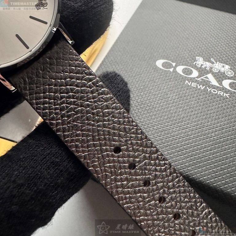 [星晴錶業]COACH手錶,36mm,CH00245白色錶面銀錶殼銀色真皮皮革錶帶款, , large