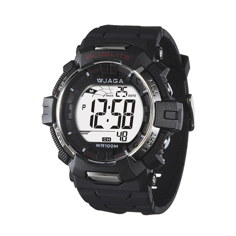 JAGA M979B Digital Watch, 黑色, large