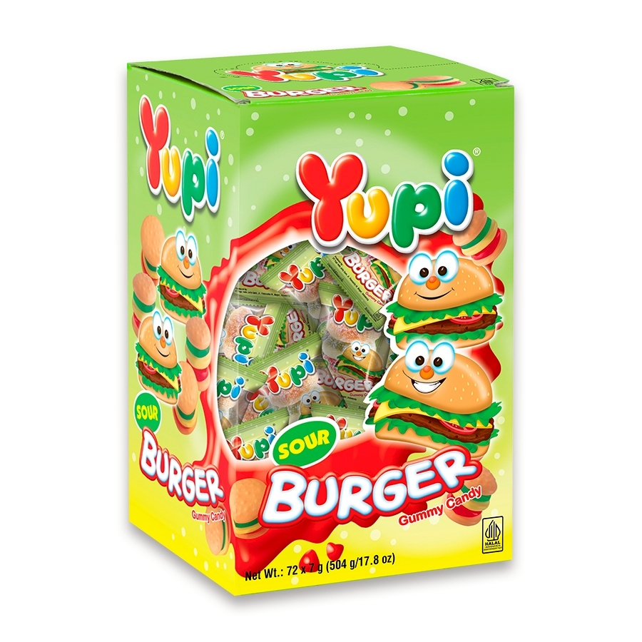 呦皮酸漢堡造型QQ糖, , large