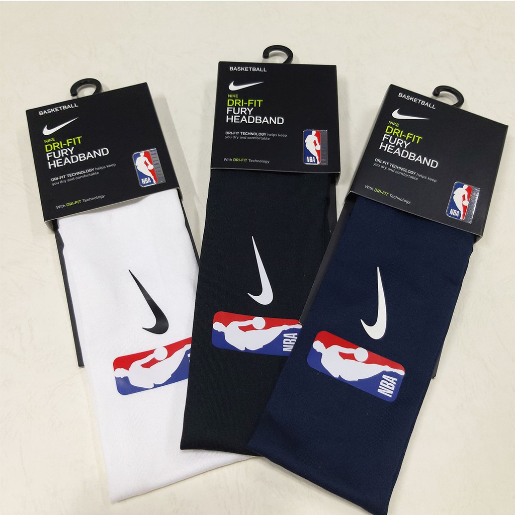 NIKE FURY HEADBAND NBA 籃球 頭帶 N1003647 N1002145 N1003619 防滑矽膠, 616 滿版葡萄紫, large