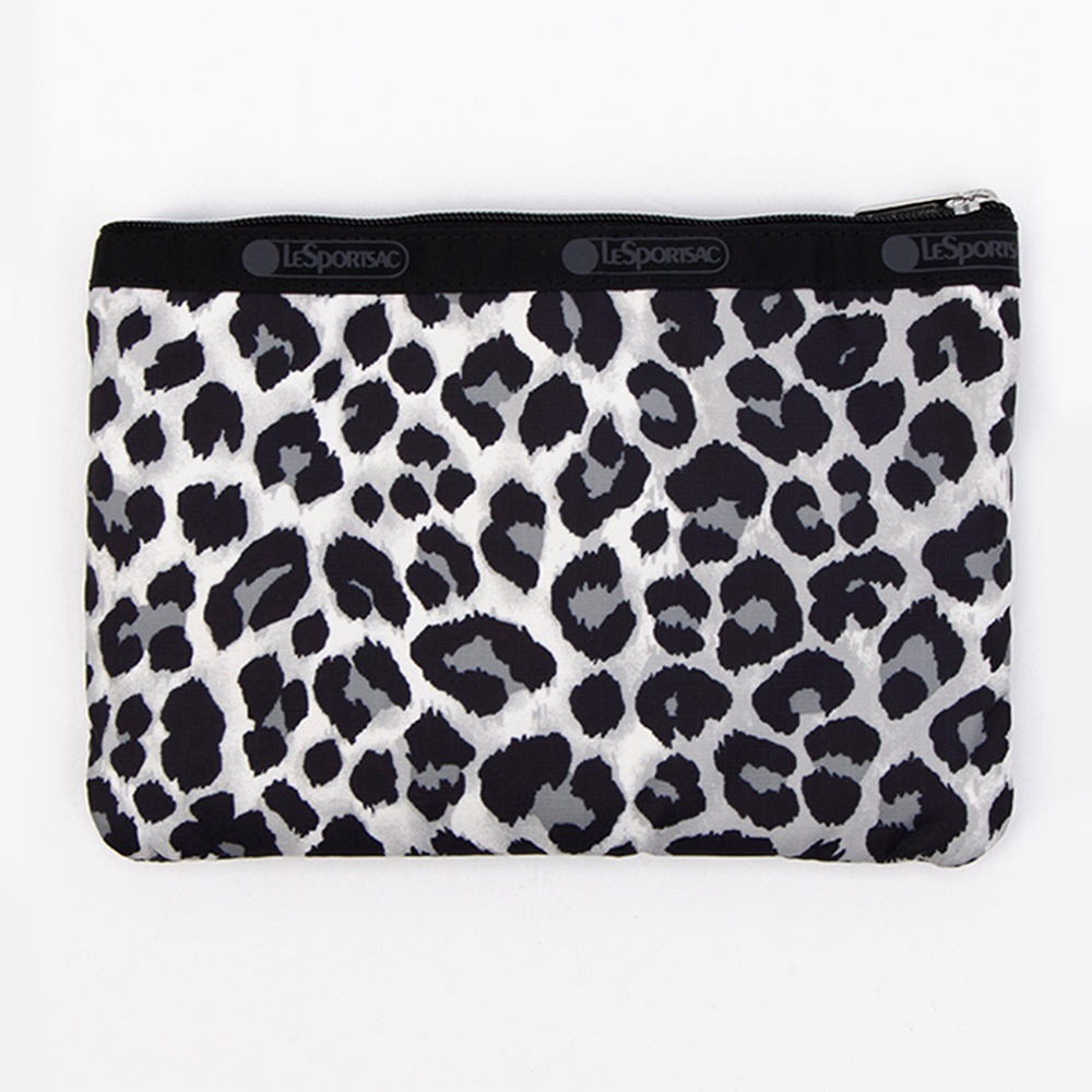 Lesportsac 3-zip Cosmetic 三層拉鍊化妝包 送禮-柔影豹紋, , large