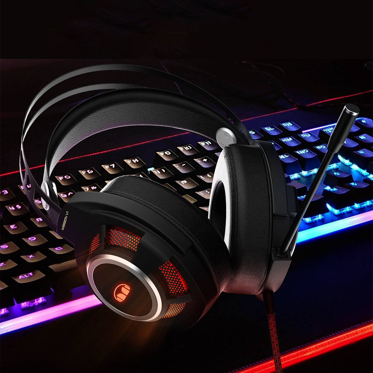 Monster MissionV1 Gaming Headset, , large