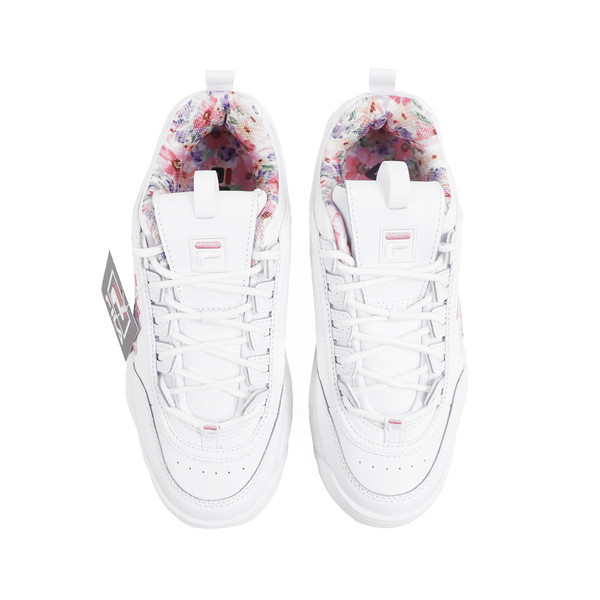 Kixpress-Fila Disruptor Ii Flower 女 運動休閒鞋 花卉 厚底 白粉 [5-C111Y-155], , large