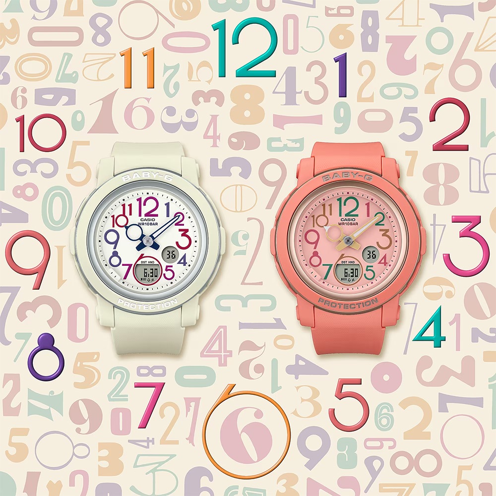 CASIO 卡西歐 BABY-G 復古電話設計女錶-象牙白 BGA-290PA-7A, , large