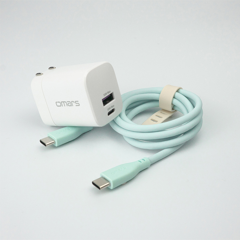 omars AC Portable Power Station+GaN 35W Adaptor+Type-C Cable-Green, , large