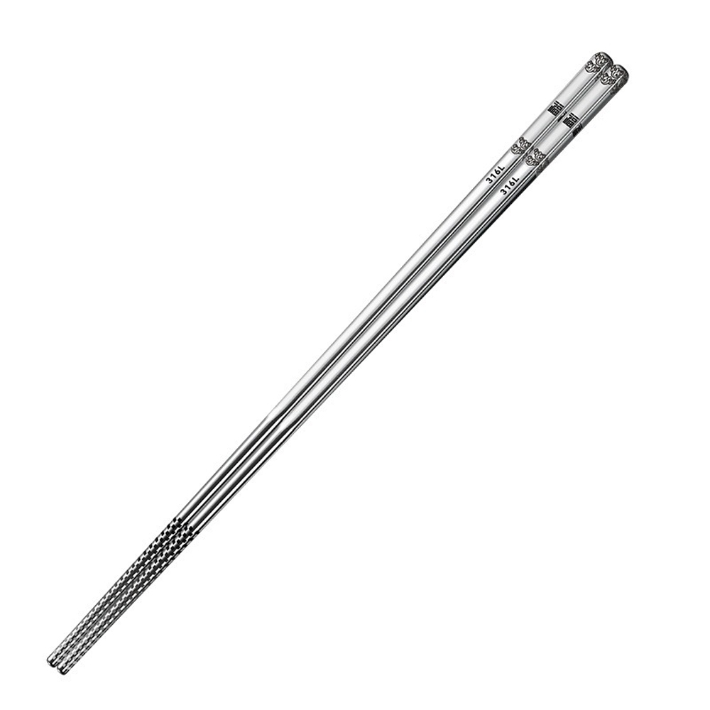 316L Non-slip Stainless Steel Square Chopsticks, 5 Pairs, Antibacterial Chopsticks, Restaurant Chopsticks, Non-slip Chopsticks, Heat-resistant Chopsticks, Portable Chopsticks, Square Chopsticks with Round Bottom