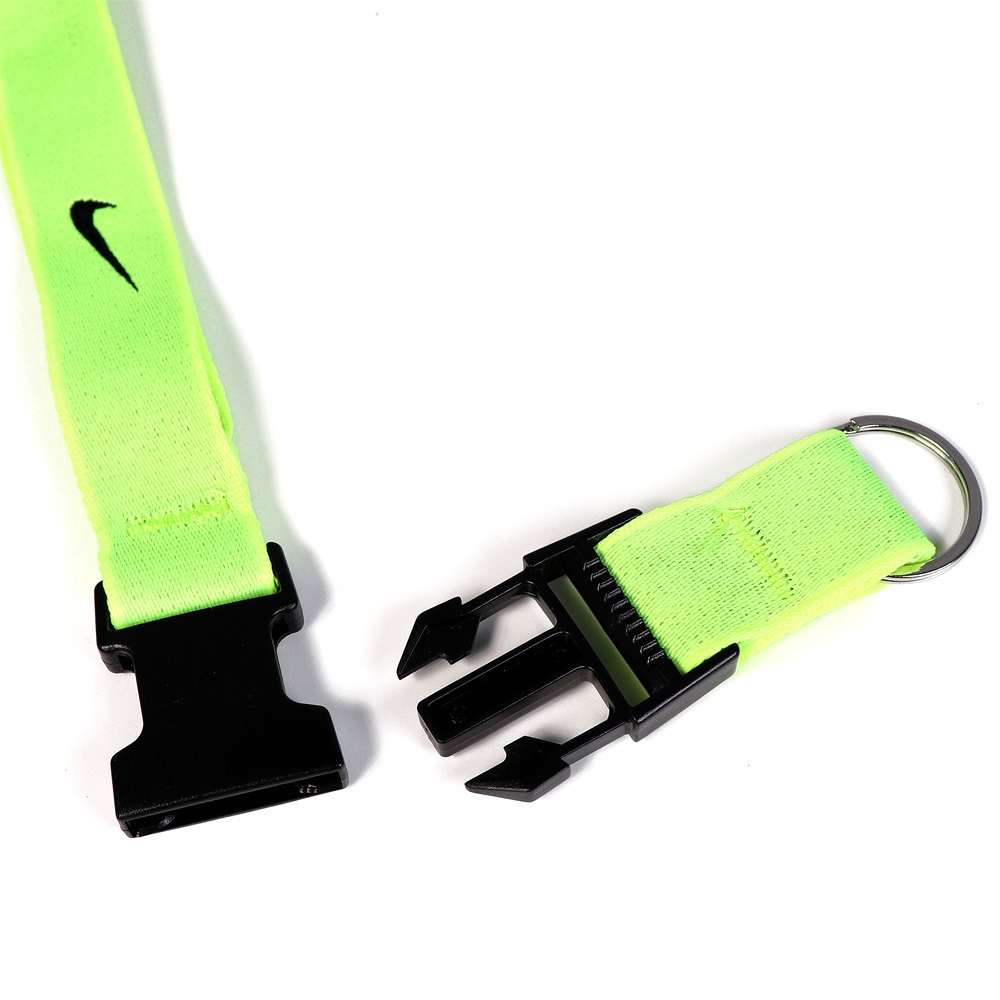 NIKE 識別證吊帶 多功能掛繩 識別證掛繩 手機掛繩 證件套掛繩 簡約 時尚 耐用 舒適 插扣 快拆 多功能 黃綠, , large