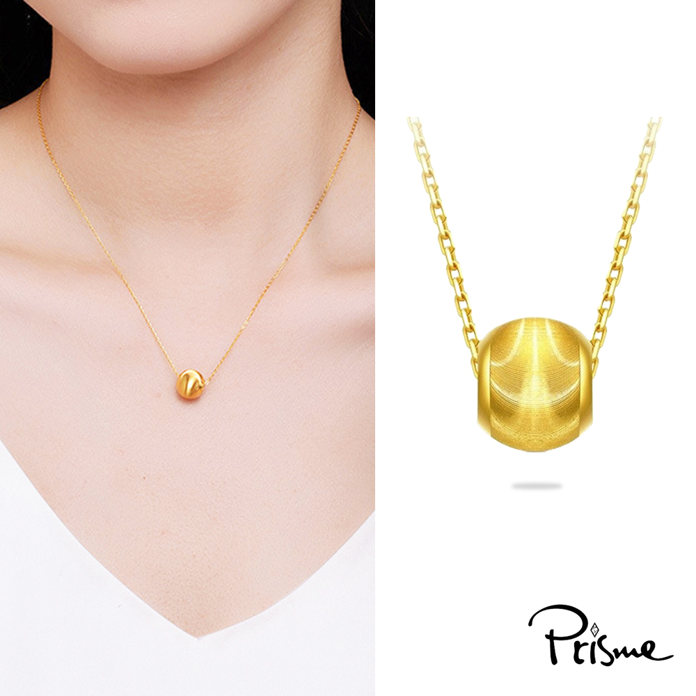 【Prisme Gold】黃金項鍊 貓眼金珠 鍊墜項鍊 (金重：約0.05錢±0.02), , large