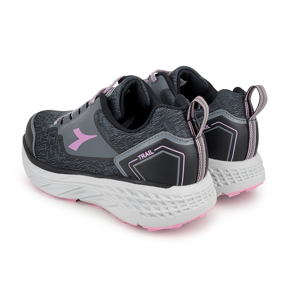 DIADORA迪亞多那 輕量戶外越野鞋 女運動鞋 女鞋 登山鞋 透氣 反光 吸震 回彈 厚底 散熱 排濕 防滑 灰紫 紫, , large