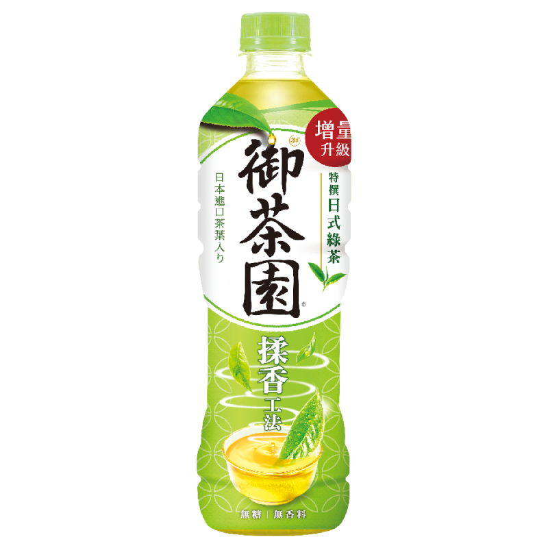 御茶園特撰日式綠茶(無糖)590ml, , large
