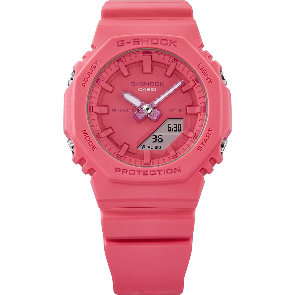 CASIO 卡西歐 G-SHOCK X ITZY 單色美學 八角 雙顯女錶 GMA-P2100-4A, , large