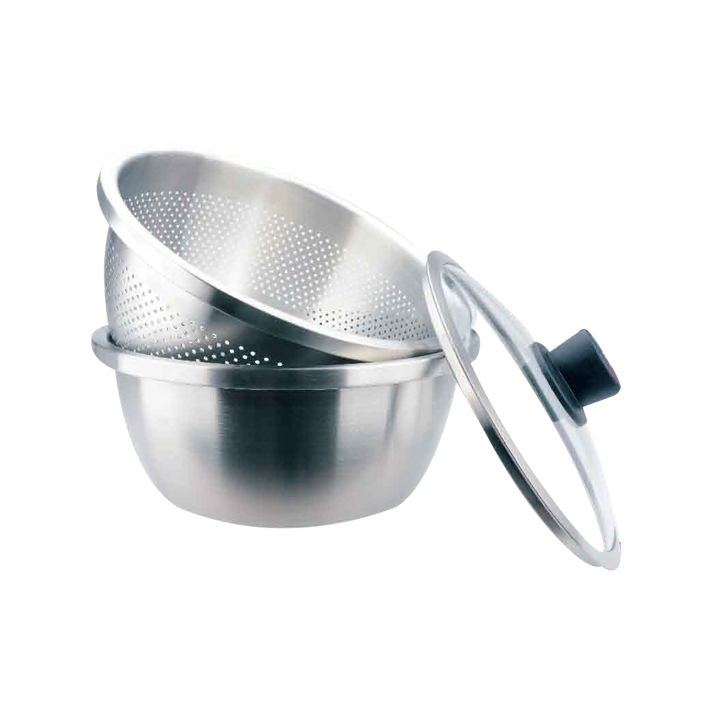 CLARE 可蕾爾 晶鑽316不鏽鋼多用途湯漏鍋調理鍋 28cm-Leidea樂德兒