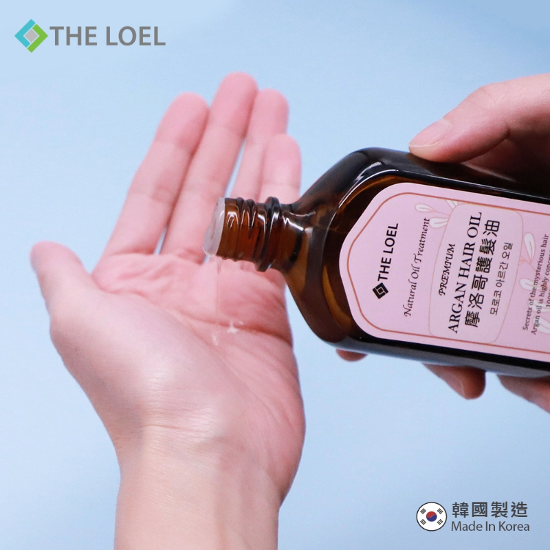 THE LOEL Red Ginseng & Argan Premium Shampoo 500ml / rgan Hair Oil 100ml and push-on head, , large