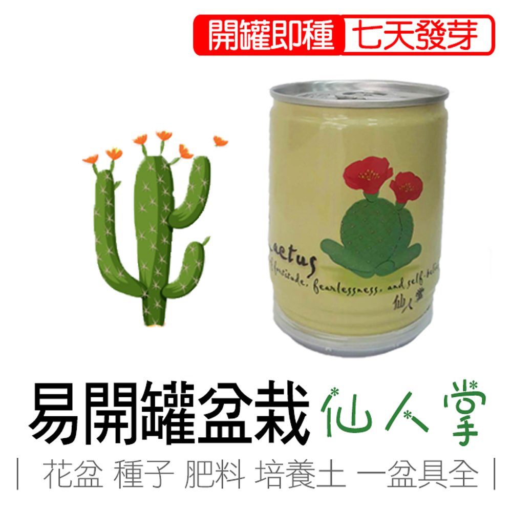 【心安購物】iPlant易開罐盆栽-仙人掌, , large