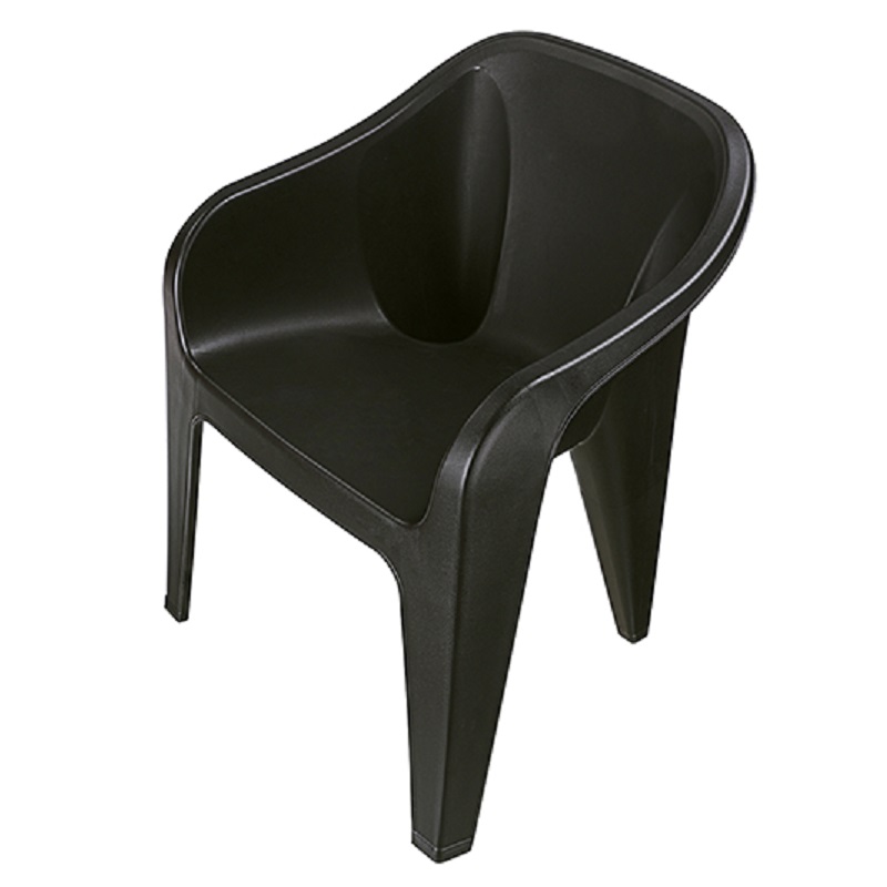 RC683 Resin Chair, 黑色, large