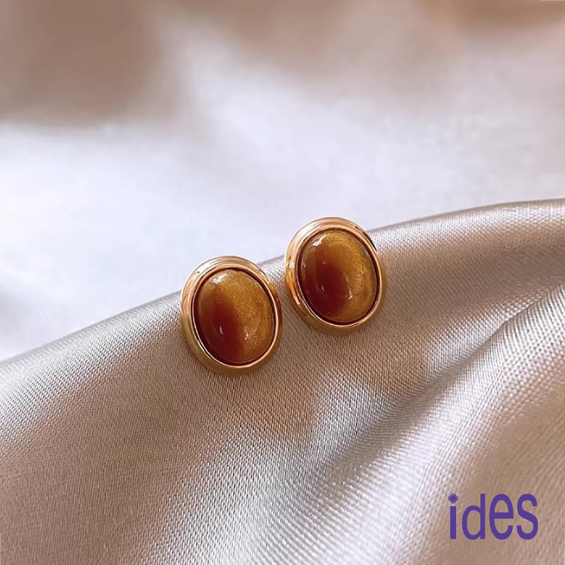 [ides愛蒂思] 輕珠寶時尚設計都會系列耳環/復古金, , large