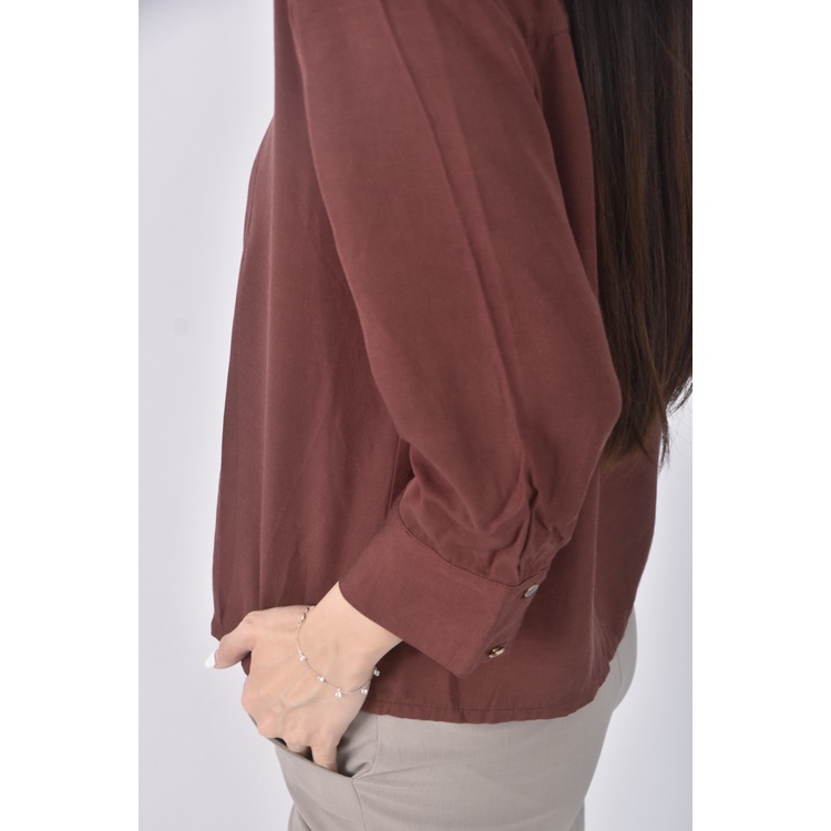 (S) dresseum質感紅色長袖上衣二手衣, , large