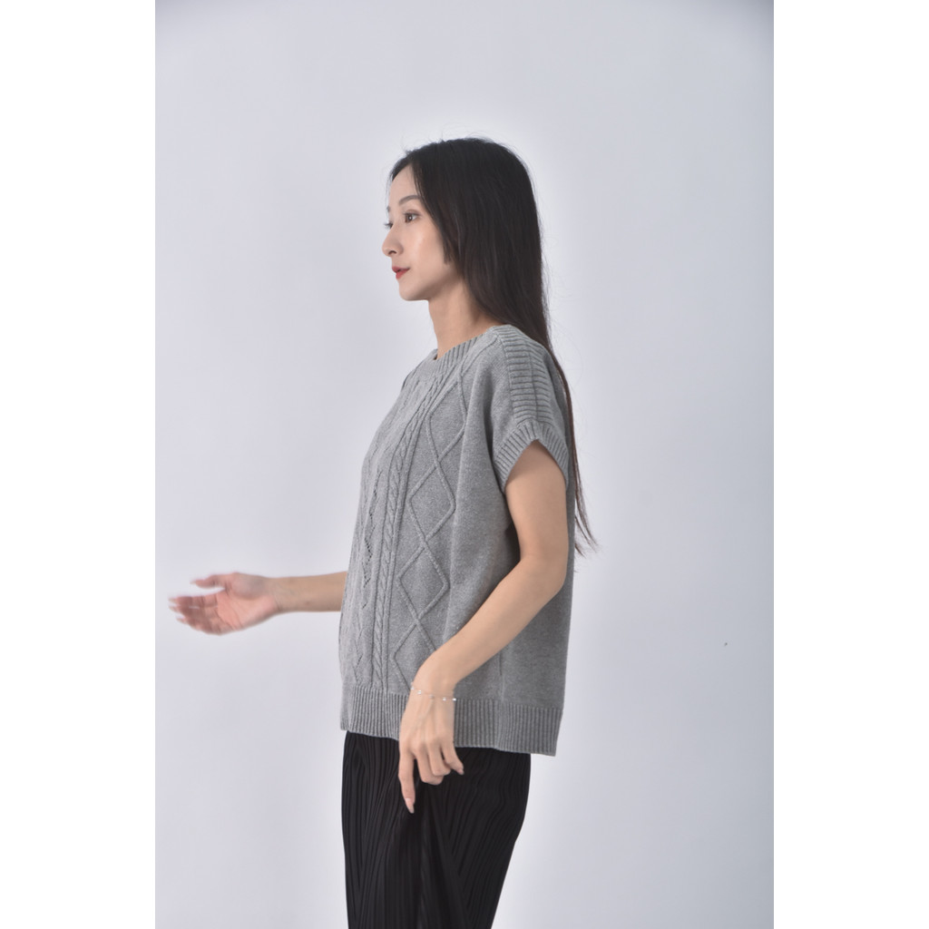 (M) kinloch anderson質感棉質圓領灰色短袖上衣二手衣, , large