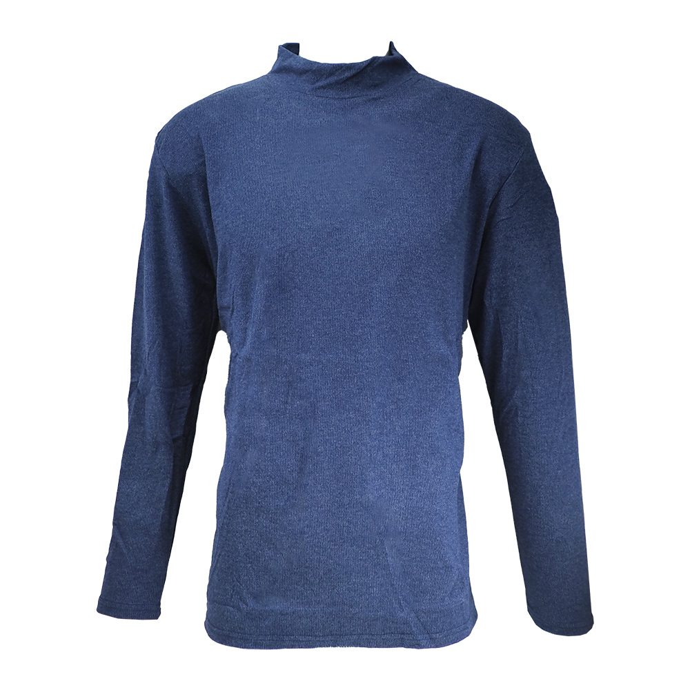 男仿羊絨半高領厚保暖衣-K118-丈青色-XL-2件, , large