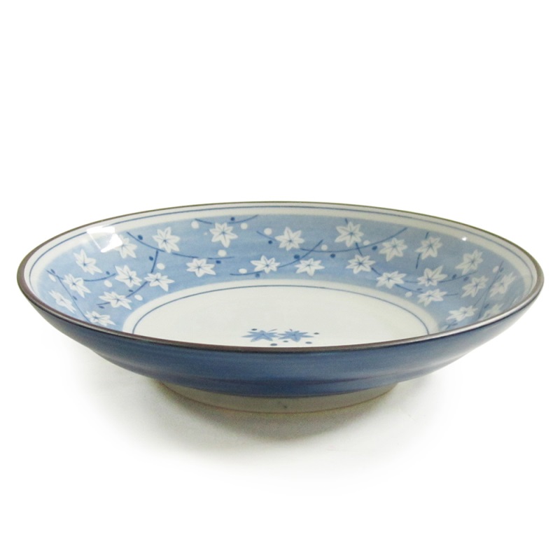 [豐名日本餐具] 7.5麵盤 楓葉藍 / H81-75NP, , large