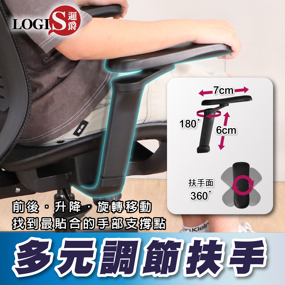 Multi-adjustable armrests, office chair armrests, computer chair armrests, , large