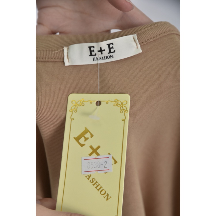 (M) e e fashion無袖棕色上衣二手衣, , large