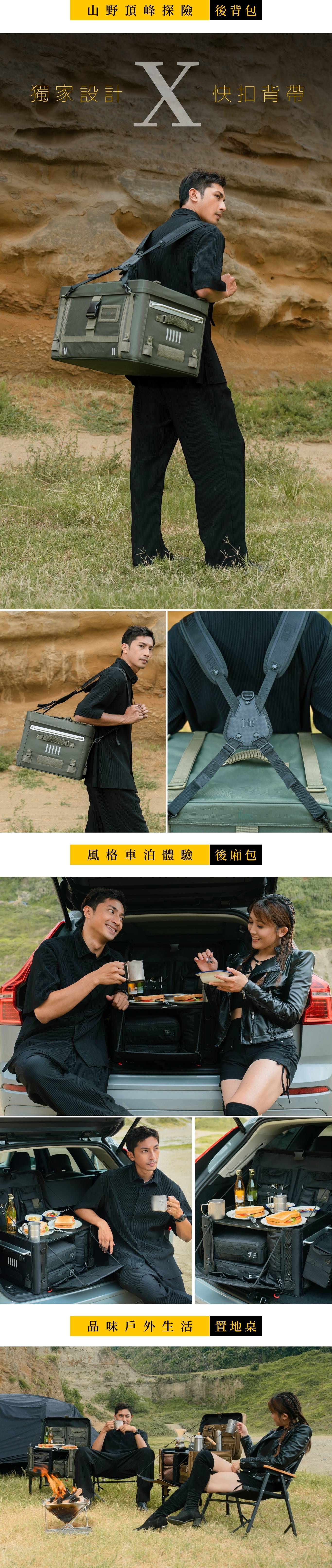 【城市旅人｜山海任務】 重機包裝備 TRAIL BOX 露營箱 尺寸 L 59公升, , large