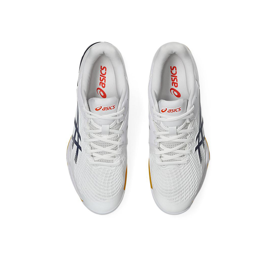 [秉宸] ASICS COURT CONTROL FF 3 室內羽球鞋 白黑橘 1071A087-100, , large
