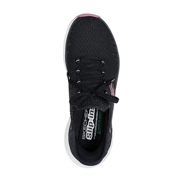 Kixpress-Skechers Edgeride 女 運動休閒鞋 舒適 瞬穿 百搭 黑 粉紅 [150470BKPK], , large