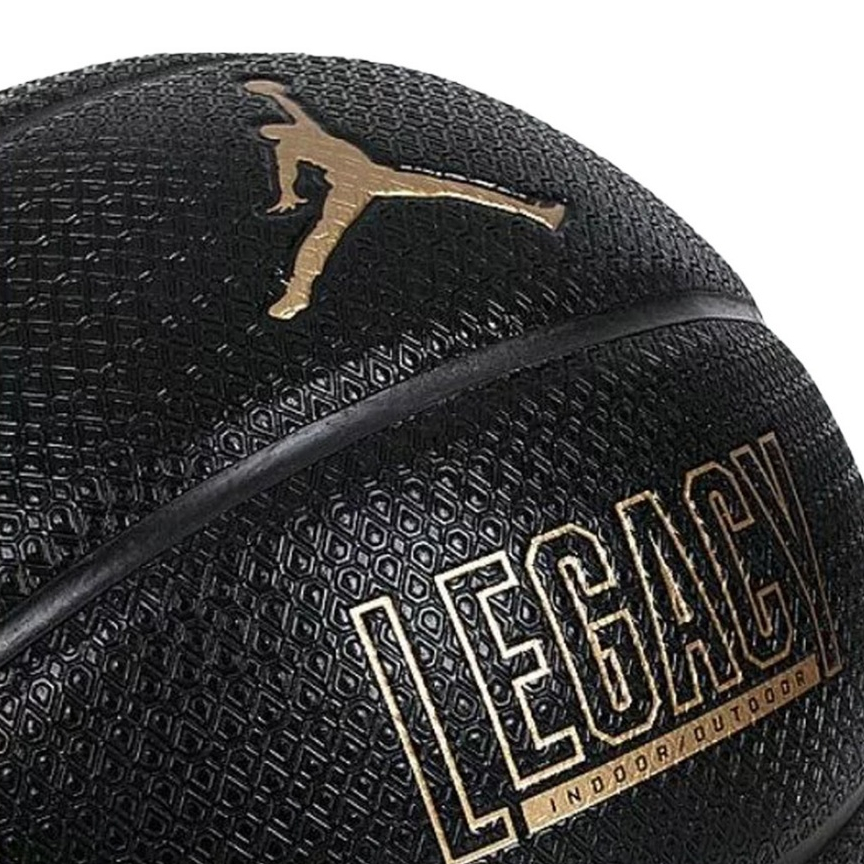NIKE JORDAN LEGACY 2.0 8P 籃球 7號球 比賽 訓練 室內 室外 排汗 耐磨 橡膠 深溝 黑金, , large