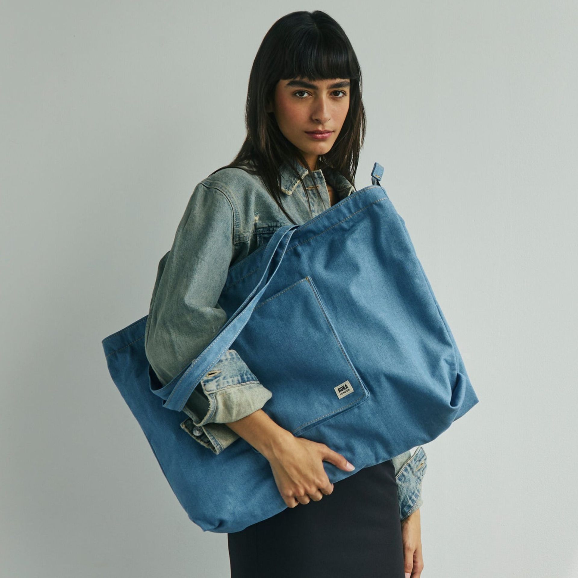 ROKA LONDON Carnarby XL Crossbody Traveling Bag, , large