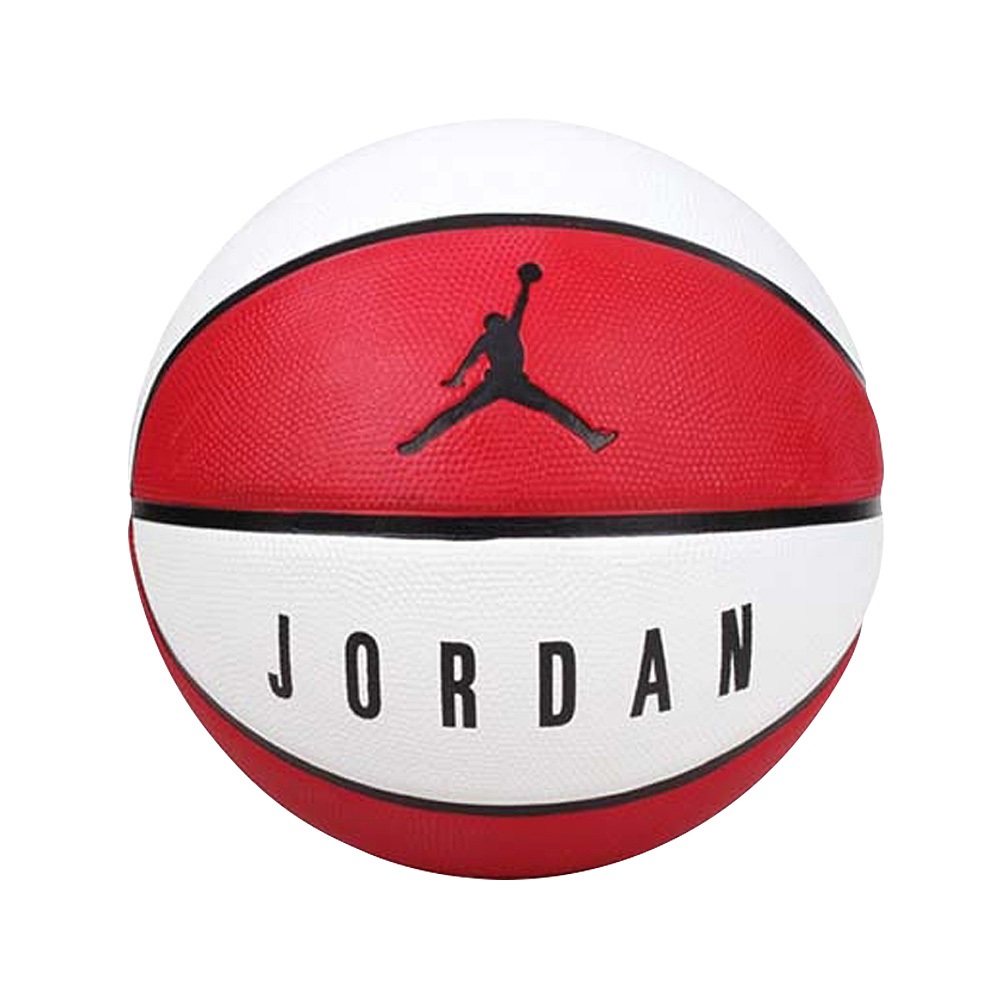 NIKE JORDAN PLAYGROUND 8P 7號球 競賽 運動 標準籃球 柔軟 橡膠 深溝 精準 控球 白黑 紅, 白黑, large