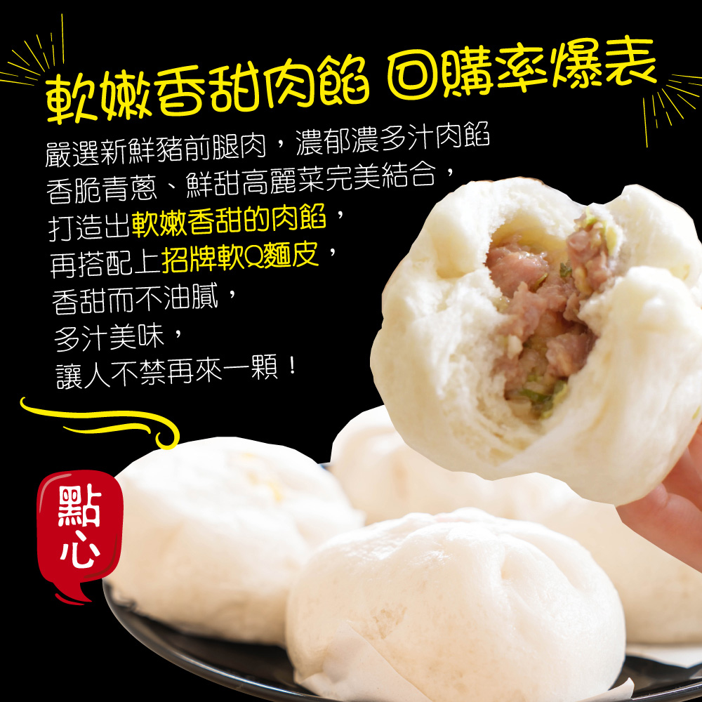 赤豪家庭私廚 鮮蔥肉包6顆(60g±10%/顆/6顆1包)_任選, , large