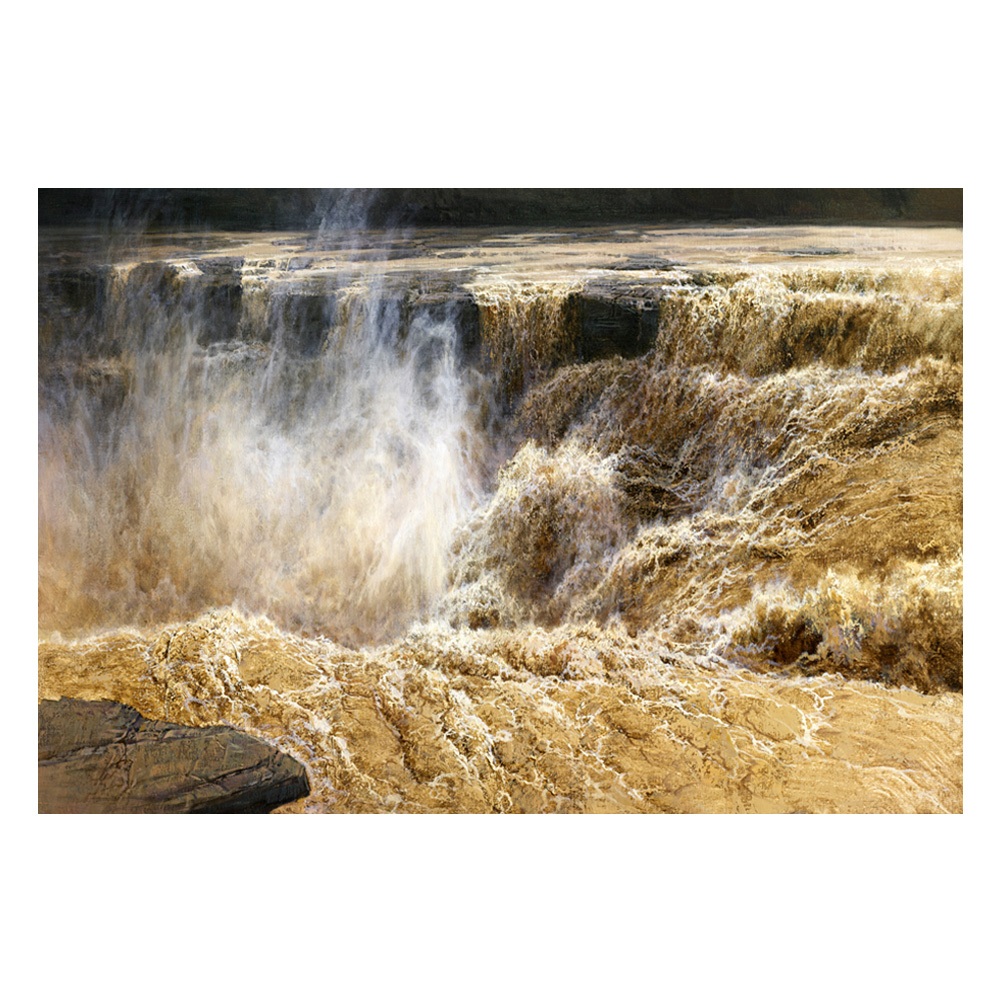 【御畫房】黃河頌之二 國家一級畫師手繪油畫60&times;90cm(VF-94)