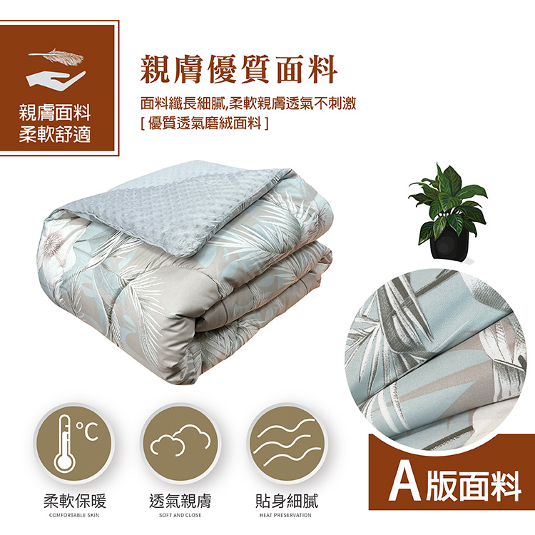 【多利寶寢具】INDIAN 珊瑚絨荳荳保暖抗菌水洗被/棉被胎-夢梧, , large