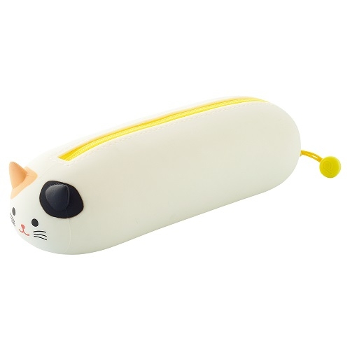 日本LIHIT A-7781 矽膠橫式筆筒/鉛筆盒(多款)柴犬*大, , large