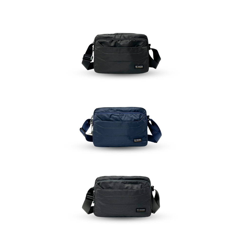 【YUNJOIN】Tech Horizontal Multi-Layer Crossbody Bag, , large