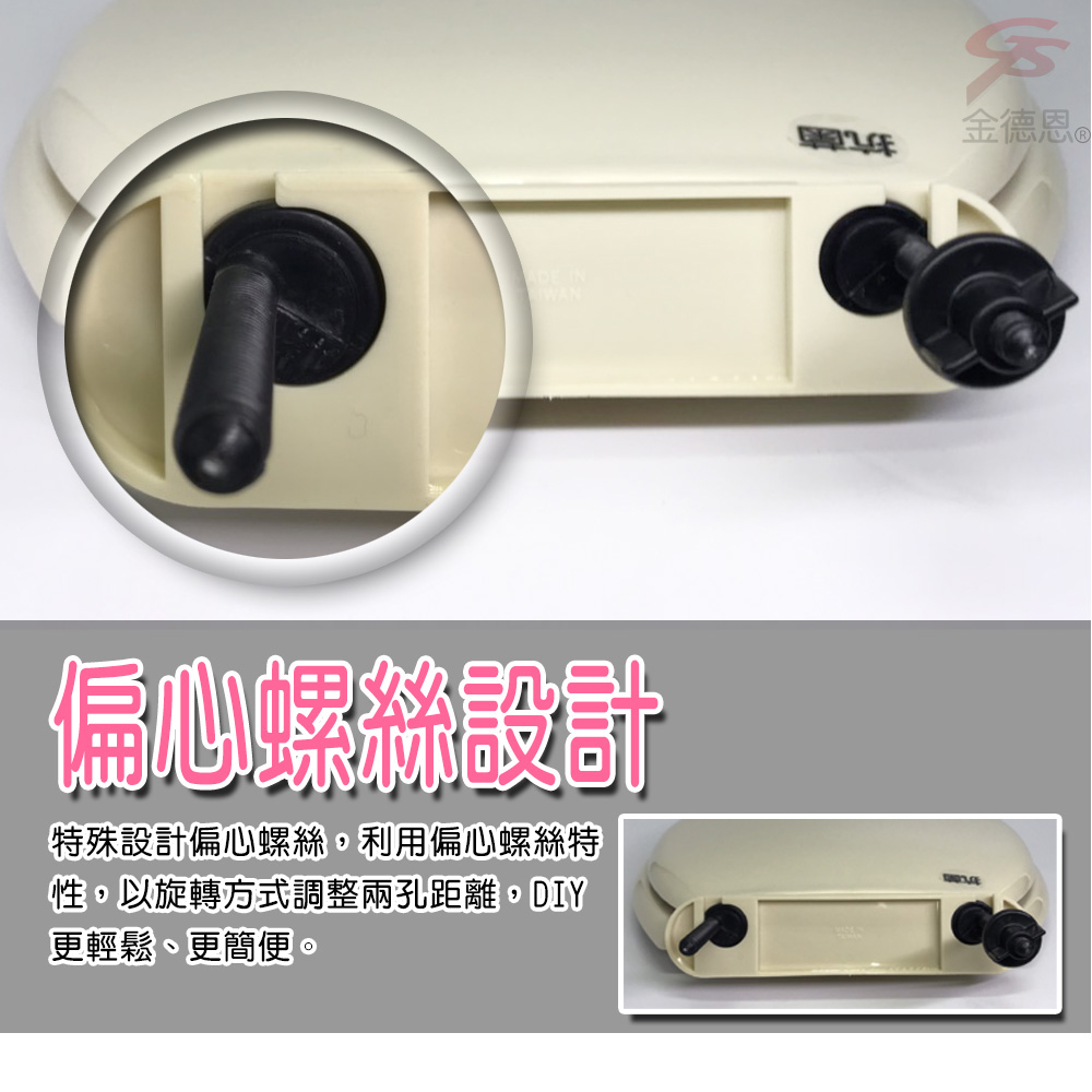 金德恩 GS MALL 台灣製造 兩用子母下鎖式馬桶蓋 白色 子母蓋 馬桶蓋 馬桶 HCG 抑菌 下鎖式 48cm, , large