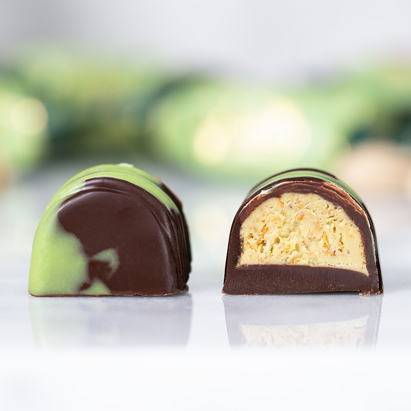 露特開心果夾心巧克力【杜拜巧克力|單顆包裝 x10】, , large