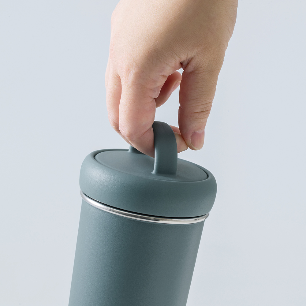 【日本孔雀Peacock】316不鏽鋼 手提式City城市 咖啡杯 保冷保溫杯400ML(上蓋可拆洗)-黑, , large