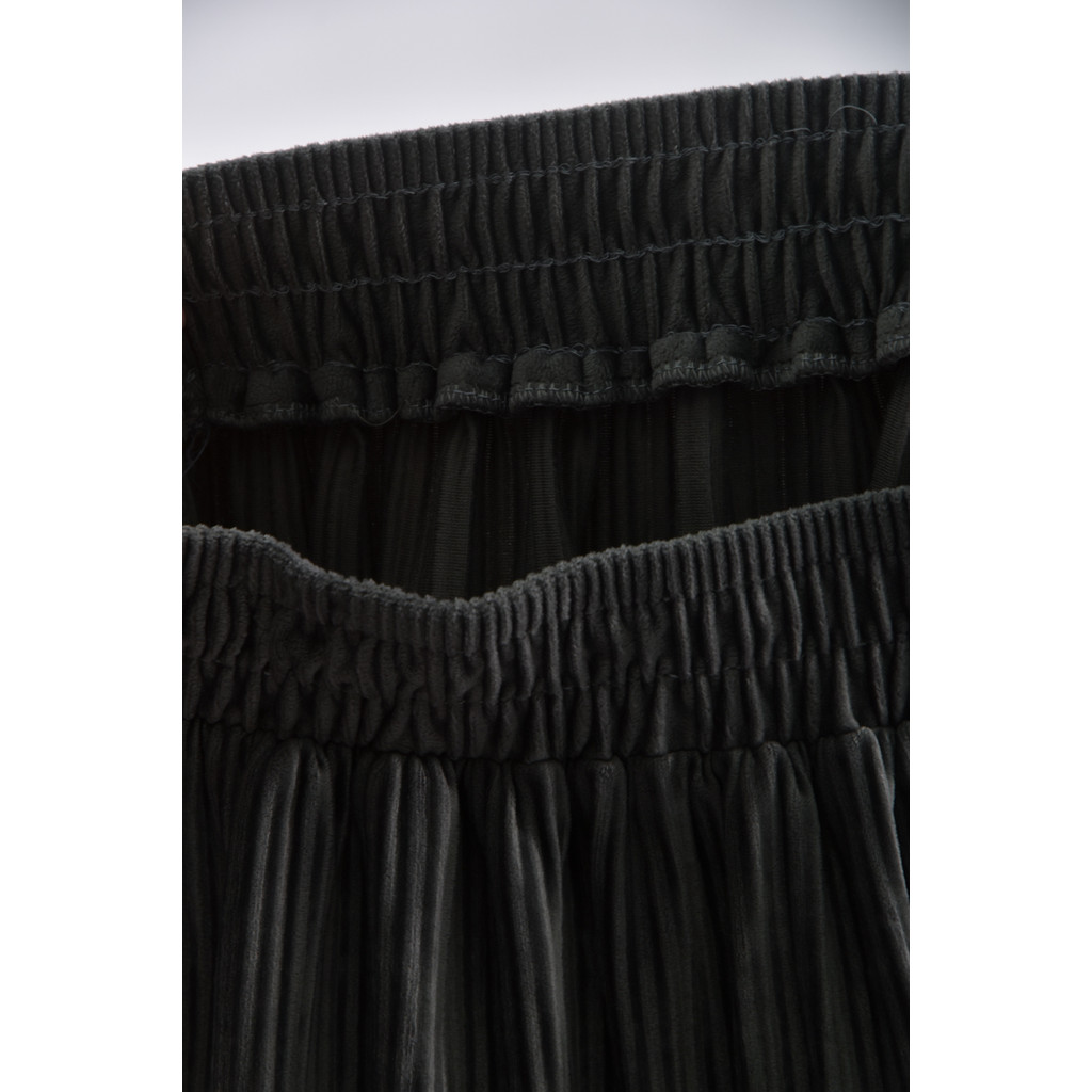 (M) 質感燈芯絨灰色長裙二手衣, , large