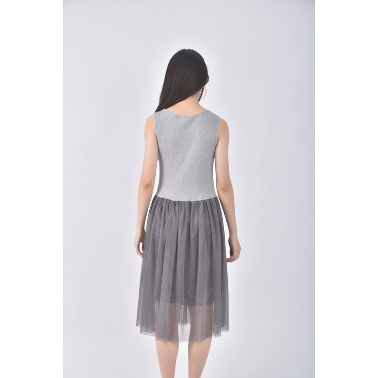 (S) woog質感無袖綠色洋裝二手衣, , large