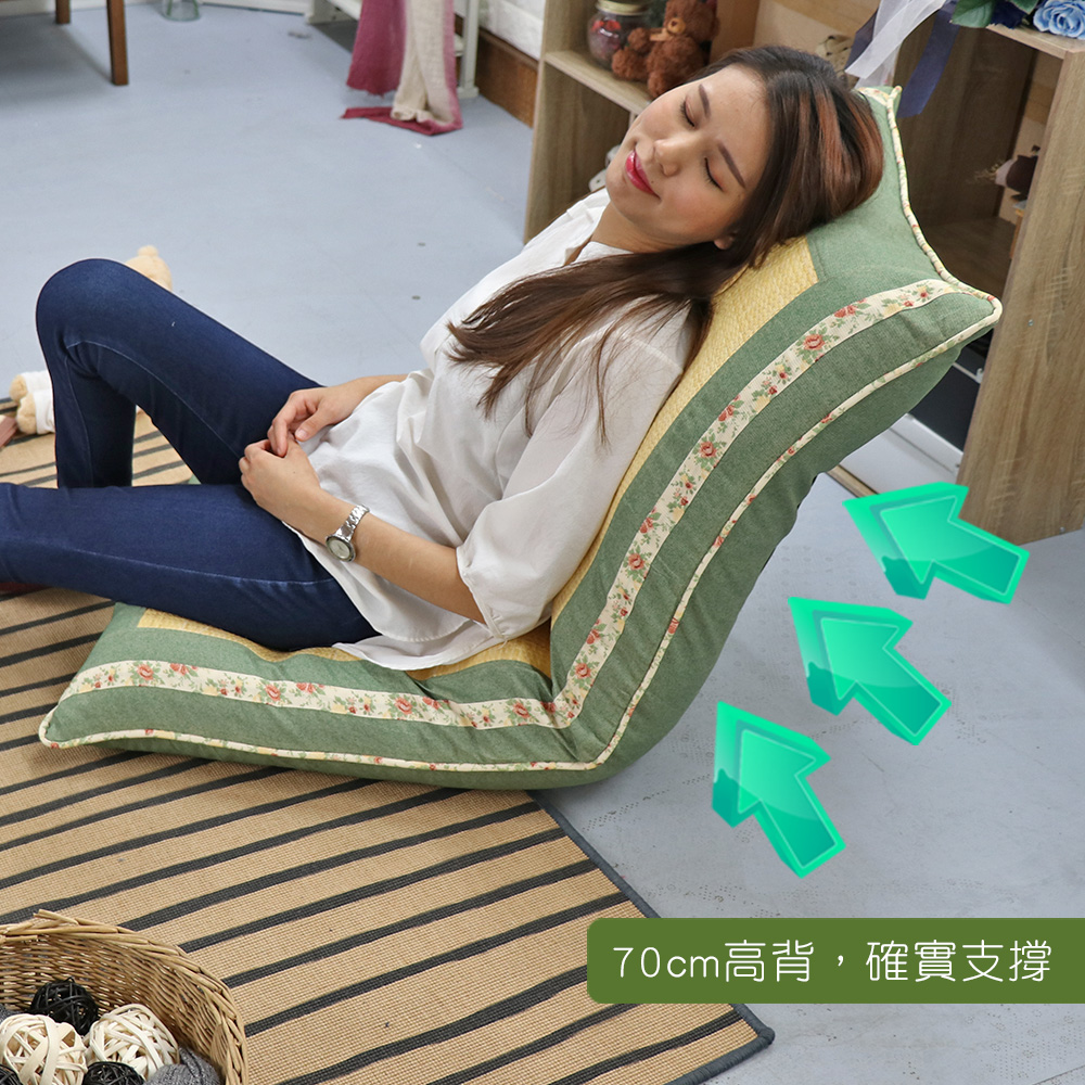 imitation straw mat high back comfortable Japanese room chair, , large