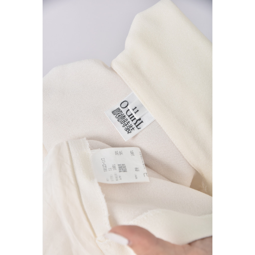 (S) o girl質感白色套裝二手衣, , large